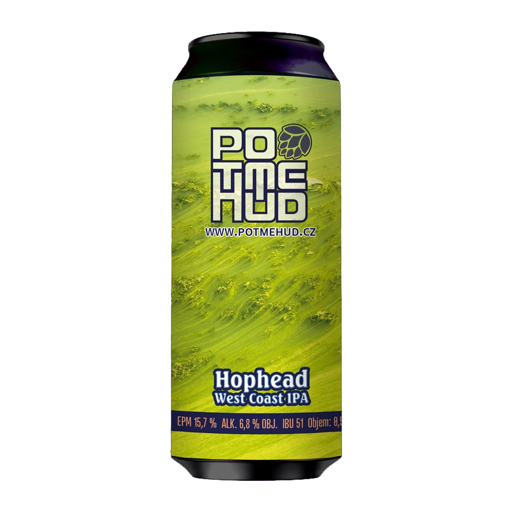 Plechovka piva Potmehúd Hophead West Coast IPA