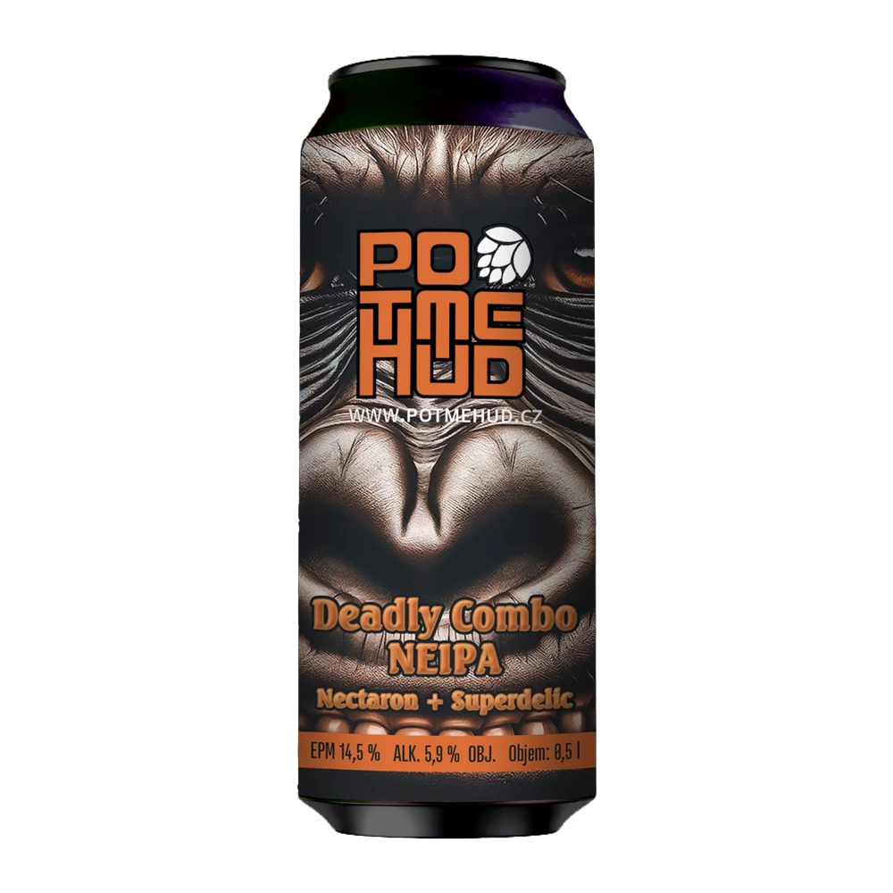 Plechovka piva Potmehúd Deadly Combo NEIPA Nectaron a Superdelic